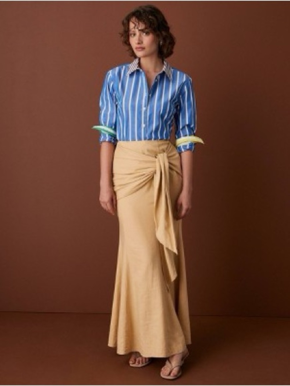 Rosie Assoulin x Target Poplin Button Down Striped Shirt